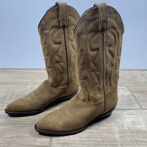 Vitorio Ricci Cowboy Boots Men’s Size 7M Suede Leather Made in Mexico Western